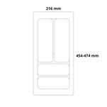 Wkład do szuflady 30 POLI STANDARD biały (216x474 mm) - Meblownia.pl