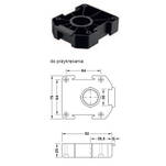  Nóżka kuchenna regulowana HAFELE AXILO H-100 + płytka mocująca - Meblownia.pl