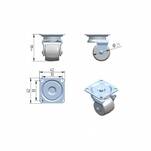 Kółko meblowe obrotowe fi 29 - Meblownia.pl