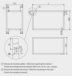 Stelaż wiszący GAMET SR19-600-L2 czarny - Meblownia.pl