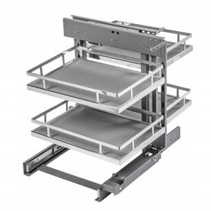 Kosz cargo narożny GTV MOVIXPRO 450 chrom + antracyt KO-WMC450-01