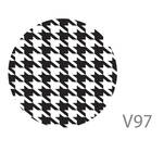  Gałka meblowa GAMET biała - wzór w pepitkę GD09-R41-V97 - Meblownia.pl