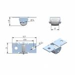 Kółko meblowe stałe fi 16 - Meblownia.pl