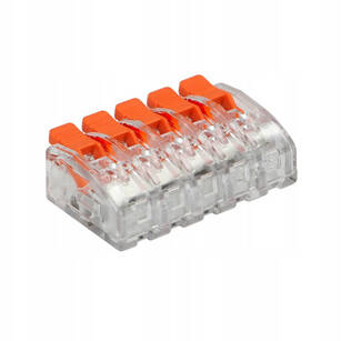 Złączka instalacyjna zaciskowa 5-przewodowa ORNO 450V/32A - 4 sztuki