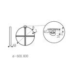 Rama lustra GAMET 800 mm czarna SR36-800-L2 - Meblownia.pl