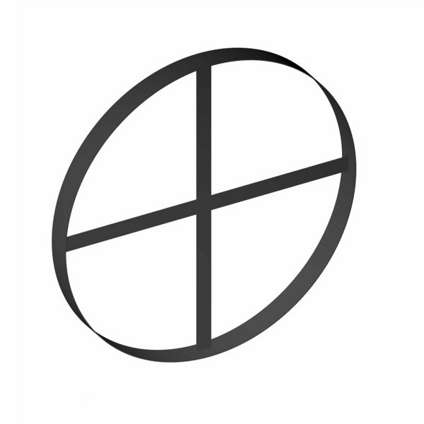 Rama lustra GAMET 800 mm czarna SR36-800-L2 - Meblownia.pl