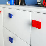 Gałka meblowa dziecięca GTV BLOCK zielona - Meblownia.pl