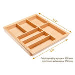 Wkład regulowany do szuflad L-450 GTV CUSTOMI B 60-100 cm - Meblownia.pl