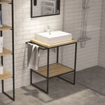 Stelaż pod umywalkę GAMET SR16-698-L2 czarny - Meblownia.pl