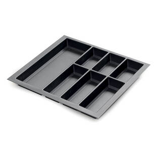 Wkład do szuflady 60 KRISTALL SOFT TOUCH czarny (522x474 mm)