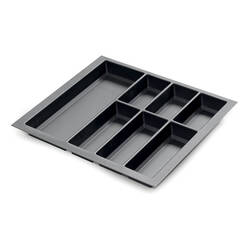 Wkład do szuflady 60 KRISTALL SOFT TOUCH czarny (522x474 mm)