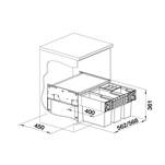 Sortownik na śmieci BLANCO SELECT II 60/4 - Meblownia.pl