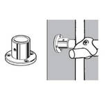 Rozeta - końcówka mocująca *25 SHOPLINE AC510-E chrom - Meblownia.pl