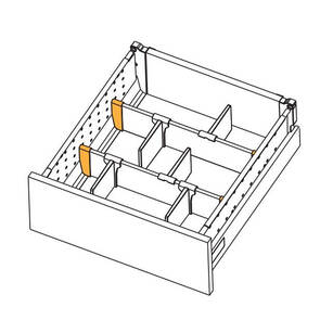 Złączka listwy poprzecznej GTV do boku perforowanego biała L+P