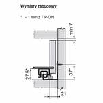 Prowadnica BLUM TANDEM BLUMOTION 250 mm 30kg pełny wysuw L+P - Meblownia.pl