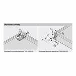  Prowadnica BLUM TANDEM BLUMOTION 400 mm płyta 17-19 mm pełny wysuw 560F4000B - Meblownia.pl