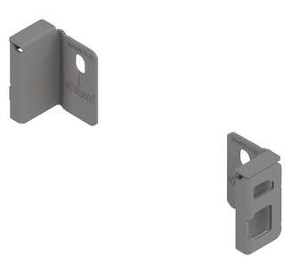 Mocowanie ścianki tylnej "N" MERIVOBOX BLUM szary ZB4N000S - komplet