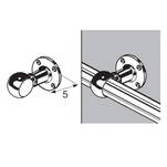 Uchwyt dystansowy przelotowy *25 SHOPLINE AC994 chrom - Meblownia.pl