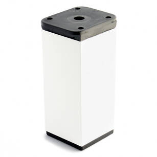 Nóżka meblowa kwadratowa N4-100 biała