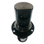 Gniazdo meblowe BACHMANN ELEVATOR 2x230V inox wysuwane - Meblownia.pl