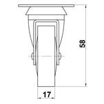 Kółko meblowe AMIG obrotowe fi 40 - Meblownia.pl