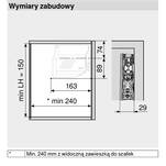  Siłownik BLUM AVENTOS HK-S TIP-ON średni 20K2C01T L+P - Meblownia.pl