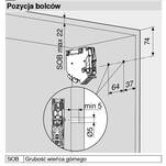 Siłownik BLUM AVENTOS HK-S TIP-ON średni 20K2C01T L+P - Meblownia.pl