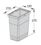 Pojemnik na odpady HAFELE 6l - Meblownia.pl