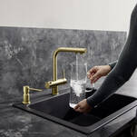 Bateria kuchenna BLANCO FONTAS II satynowe złoto 526692 - Meblownia.pl