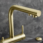 Bateria kuchenna BLANCO FONTAS II satynowe złoto 526692 - Meblownia.pl