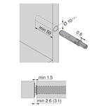  Odbojnik TIP-ON BLUM 956.1004 krótki szary - Meblownia.pl