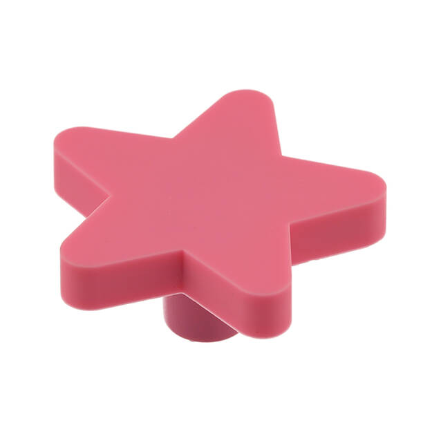 Gałka meblowa dziecięca GTV STAR różowa gwiazda - Meblownia.pl
