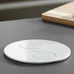   Gniazdo wpuszczane w blat BACHMANN TWIST 2x230V białe - Meblownia.pl