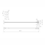 Ogranicznik otwarcia 200 mm bezbarwny - Meblownia.pl