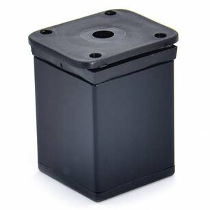 Nóżka meblowa kwadratowa N4-60 czarna