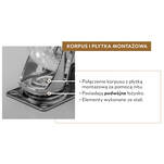 Kółko meblowe GTV SHIFT fi50 przezroczyste z hamulcem - Meblownia.pl