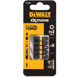 Końcówka udarowa DeWalt Pz3x25 mm - 5szt. DT7388T-QZ