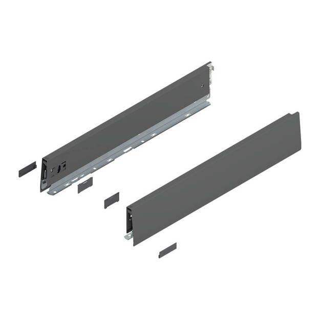  Bok MERIVOBOX BLUM "M" 500 antracyt 470M5002S komplet - Meblownia.pl