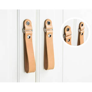 Gałka meblowa skórzana BLACK TREE 9G20 naturalna