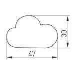 Uchwyt meblowy gumowy GTV CLOUD niebieska chmurka - Meblownia.pl