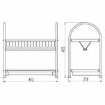 Ociekarka do naczyń GTV dwupoziomowa OC-A0350K-06  - Meblownia.pl