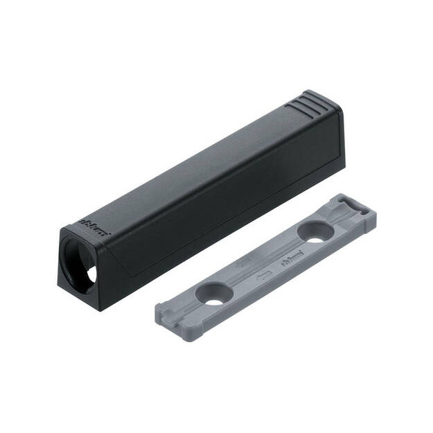 Adapter prosty BLUM 956A1201 do TIP-ON czarny długi  - Meblownia.pl