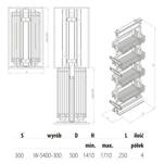 Kosz cargo maxi NOMET 30 IV chrom W-5400-300 - Meblownia.pl