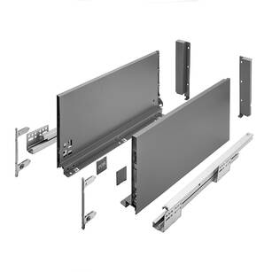 Szuflada GTV AXISPRO L-350 b. wysoka H-199 antracyt