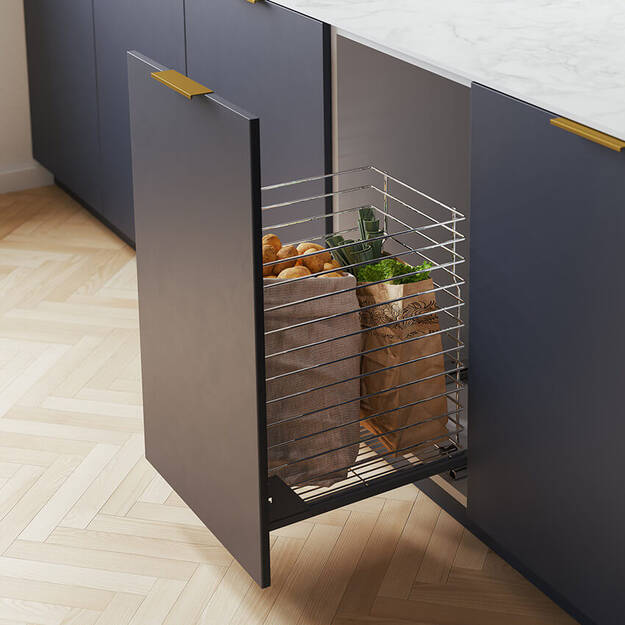 REJS - Kosz cargo jednopoziomowy REJS VARIANT MULTI 300 białe  - Meblownia.pl