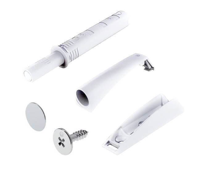 Odbojnik K-PUSH ITALIANA krótki z magnesem biały - Meblownia.pl