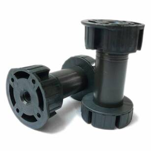  Nóżka kuchenna okrągła H-60 fi-28 czarna