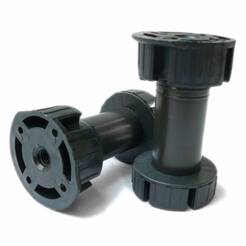  Nóżka kuchenna okrągła H-60 fi-28 czarna