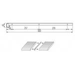 Listwa szczelinowa GTV H-38 mm 603 mm czarna LMB-SZCZ38-20M - Meblownia.pl