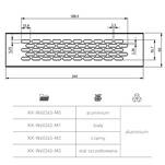 Kratka wentylacyjna GTV 60*245 mm czarna - Meblownia.pl